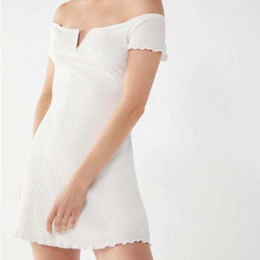 White Off the shoulder dress